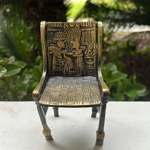 Vintage Egyptian King Tut Throne
